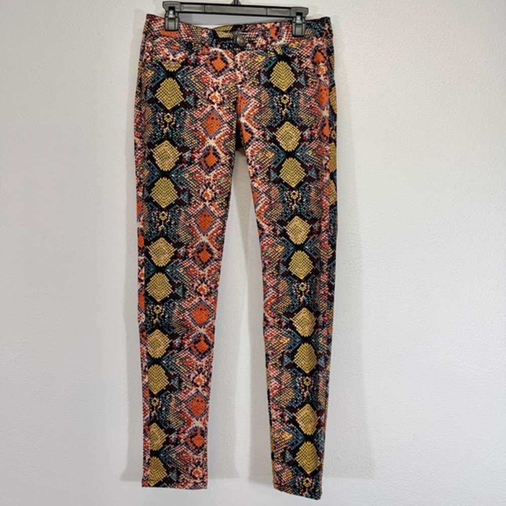 Celebrity Pink‎ NWT Y2K "The Spice" Multi-Color Snake Print Skinny Jeans Size 7